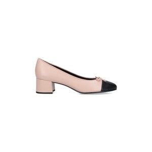 Tory Burch Pink Hammered Leather Bow Pumps – Pink - NWT